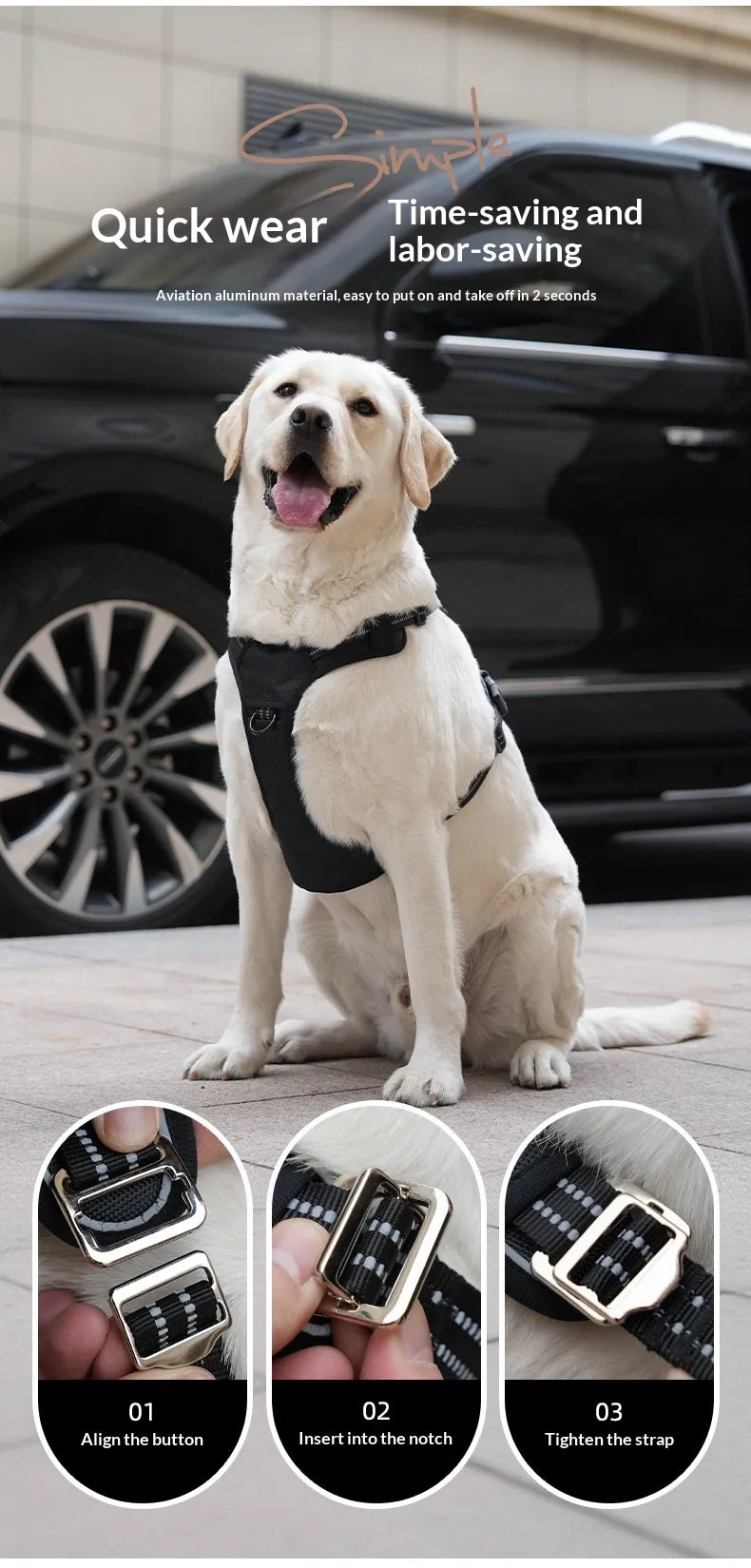 RideGuard Dog Travel Harness